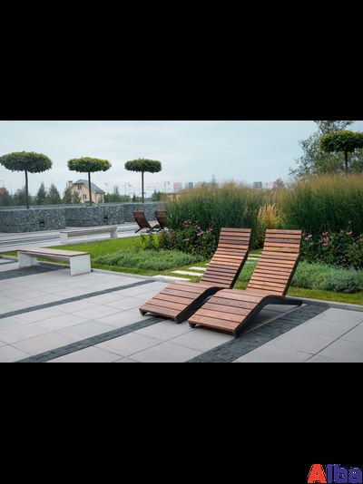 Лежак парковый ПАРК-01 1650х800х960 мм