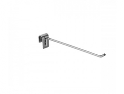 U005 Крючок хром Ø-5мм на овальную-прямоугольную трубу универсальный L=250 мм