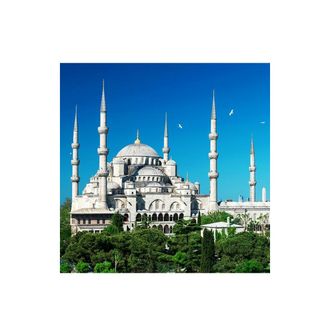 4680203159246 Алмазная мозаика Alingar,  AL8659, &quot;Голубая мечеть&quot; 20х30 см, на подрамнике, с полным заполнением, (матов.),   19 цветов