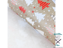 Бумага упаковочная крафтовая «Новогодний узор», 50 × 70 см, 1 лист