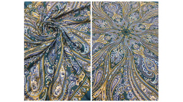 «Цветок востока»
Новинка из вискозы с потрясающе красивым орнаментом от художницы Натальи Белокур.
размер 130х130 см