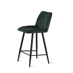 ОМЕГА ПОЛУБАРНАЯ Стул, Сиденье  CATALANA 13 изумруд/каркас Черный
