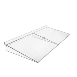 Наклонная оргстеклянная полка для экономпанели