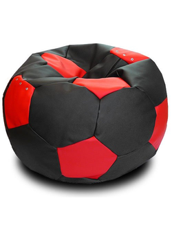 Кресло-мешок диаметр 100см. черно/красный