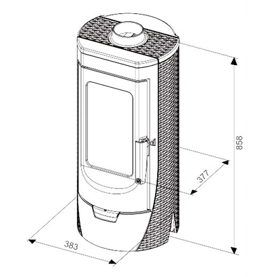 Печь-камин Tara, Plamen (Хорватия)
