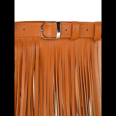 Bonny пояс с бахромой 80 Горчичный