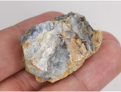 Корунд синий (сапфир), кристалл, Индия (34*24*22 мм, 29 г) №36101