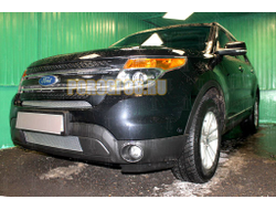 Защита радиатора Ford Explorer 2010-2015 chrome низ PREMIUM