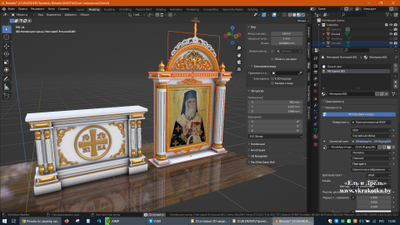 3d модель киот для иконы купить