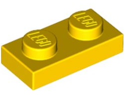 Plate 1 x 2, Yellow (3023 / 302324)