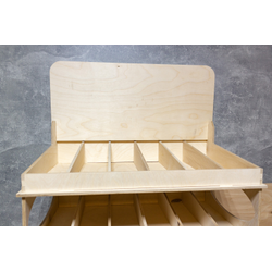 (МКФ0900) Мебель-конструктор из фанеры напольный стеллаж "Приправыч"