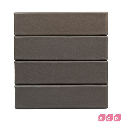 Облицовочный керамический кирпич ЛСР М150, 250х120х65 мм, графитовый Гладкий
