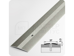 Порог одноуровневый c открытым крепежом Лука ПС 03.2700.056 Бетон темный