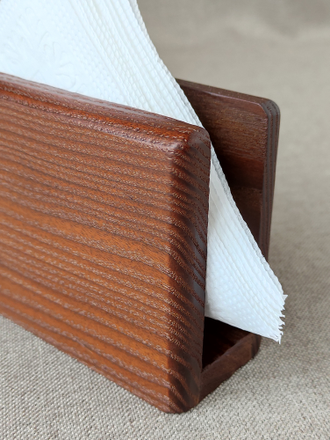 салфетница из массива термоясеня