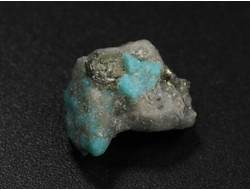 Бирюза с пиритом, США, Аризона (13*11*10 мм, 1,3 г) №36341