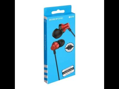 Наушники проводные Borofone BM35 Red 76pcs