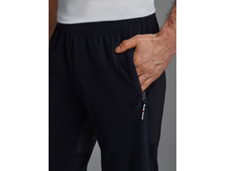 Спортивные брюки мужские, на флисе,  211BM-1302 (черные)
