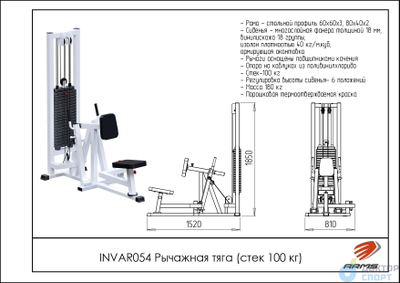 Рычажная тяга (стек 100кг)