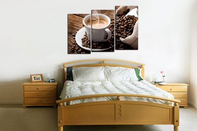 Модульная картина "Изысканный вкус кофе"