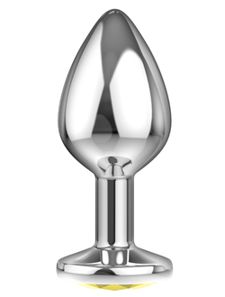 4009-02Lola Анальная пробка Diamond Yellow Sparkle Small