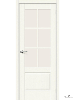 Дверь межкомнатная Эко Шпон Прима-13.0.1 White Wood/Magic Fog