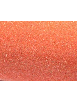 Фоамиран Глиттерный, лист 20х30 см, цвет светло оранжевый