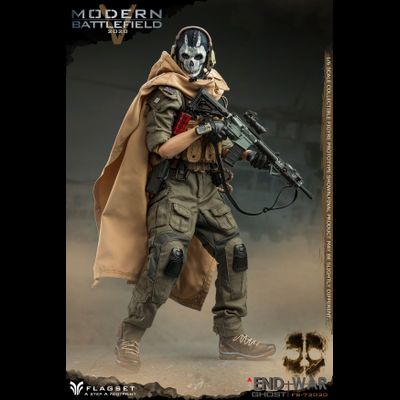 Саймон "Гоуст" Райли (Призрак, Ghost, Call of Duty Modern Warfare 2019) КОЛЛЕКЦИОННАЯ ФИГУРКА 1/6 scale MODERN BATTLEFIELD END WAR V GHOST (FS-73030) - FLAGSET