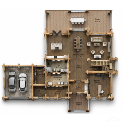 «Скандинавия»  376 м²