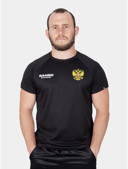 Футболка самбо BRAVEGARD ПАТРИОТ черная