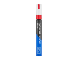 Маркер по металлу, красный, до 4 мм