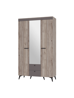 Кассандра ШК-08 шкаф 3-х створчатый Дуб смоки/Дуб смоки, MF-14