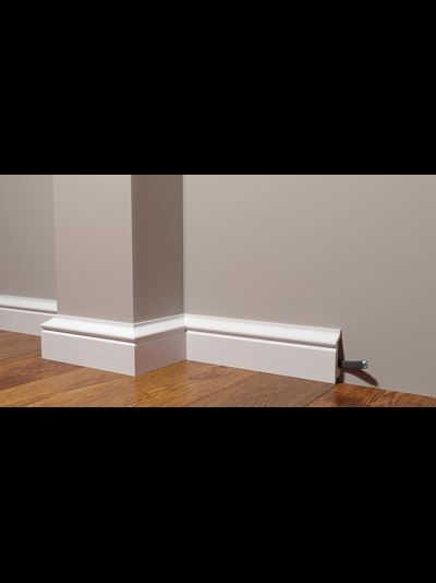 Напольный плинтус Decor-Dizayn DD122, для покраски, влагостойкий, ударопрочный, 2 метра