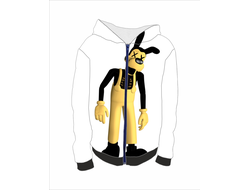 Толстовка 3Д Бенди и чернильная машина №5