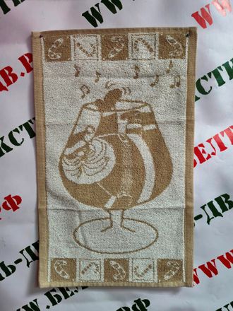 Полотенце махровое "ДМ в рюмке", арт. 1с105.513ж2, 50*30