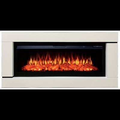 Линейный электрокамин Паркер белый с очагом FreeSpace 60 LED FX QZ