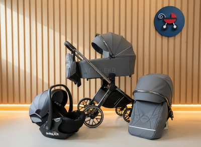 Детская коляска 3 в 1 Luxmom 888X Серый