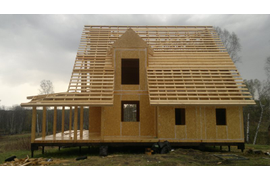 Двухэтажный дом из SIP-панелей [150м²]. (Самарская область)