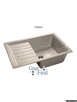 Керамическая мойка для кухни Granfest Гранфест GF-P760L реверсивная 1 секционная мойка