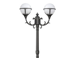 Опора парковая с декором и светильниками шарики Genova