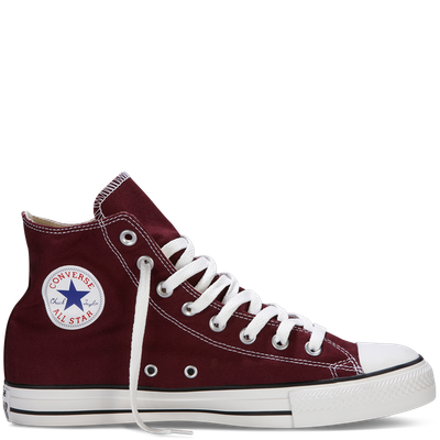 Кеды Converse All Star Бордовые высокие фото