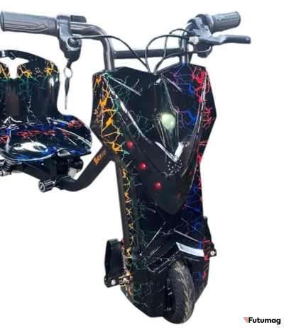 Электроскутер Дрифт Карт KUGOO KIRIN разноцветная молния