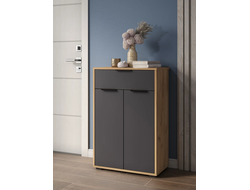 Комод Оптима ОП-06 Дуб Крафт золотой/Графит