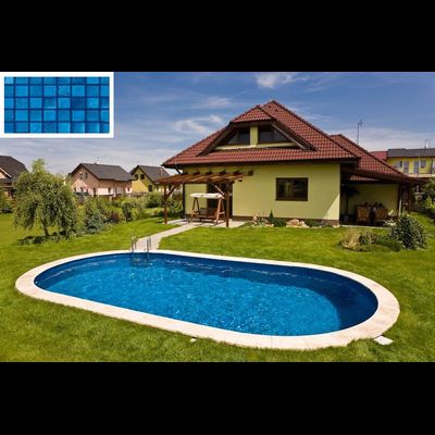 Морозоустойчивый бассейн 5,25 х 3,2 м Ibiza (Ибица) овальный глубина 1,2 м мозаика (Чехия)