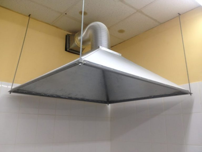 Зонт вытяжной оцинкованный