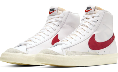 Nike Blazer Mid 77 (Белые с красным)