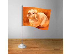 Флажок настольный год Кролика №14