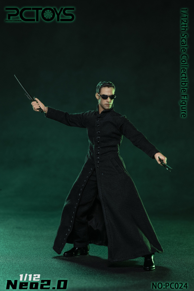 Нео (Киану Ривз, "Матрица") - КОЛЛЕКЦИОННАЯ ФИГУРКА 1/12 Neo 2.0 (PC024) - PCTOYS