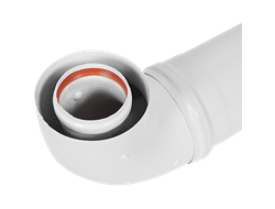 Комплект дымохода ROMMER АНТИЛЕД 60/100 - 1220мм (Bosch, Buderus, Navien S/C/E, Baxi ECO Nova/Classi