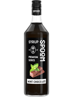 Сироп Spoom Шоколад с мятой, 1 л (для кофе, коктейлей и десертов)