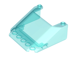 Windscreen 6 x 6 x 2 with 2 Studs on Top, Trans-Light Blue (28782 / 6186655 / 6244880 / 6332850)